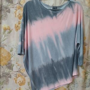 NWOT, Clara Sun Woo Asymetric Tie-Dye Top